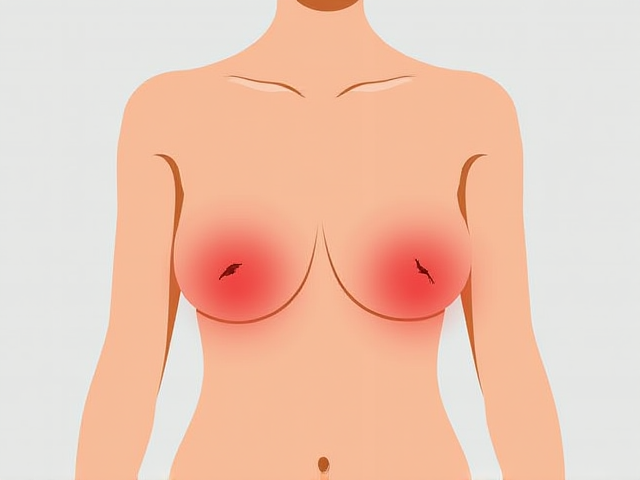Breast pain types illustration