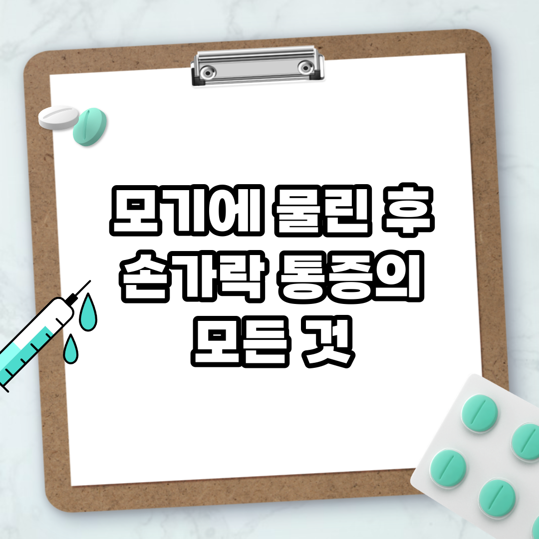 Read more about the article 모기에 물린 후 손가락 통증의 모든 것