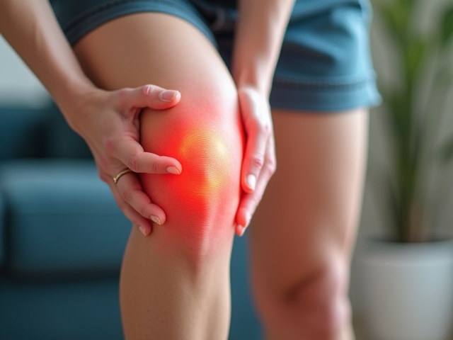 Image of exercises at home for knee pain management
