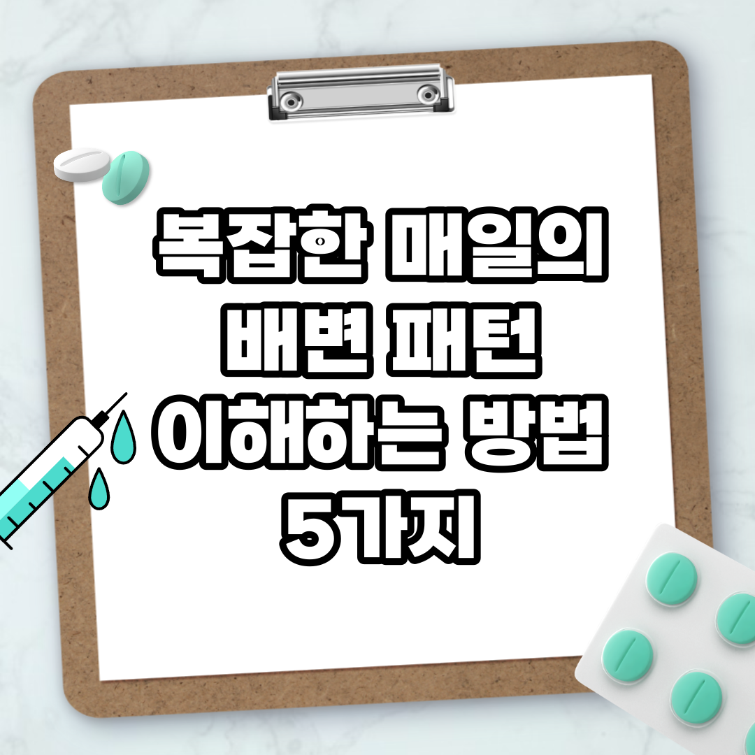 Read more about the article 복잡한 매일의 배변 패턴 이해하는 방법 5가지