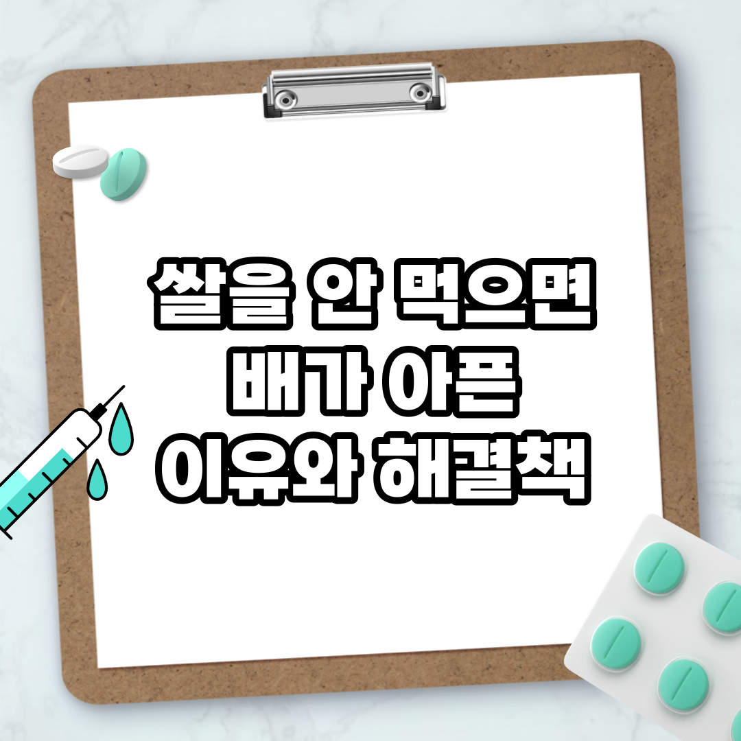 Read more about the article 쌀을 안 먹으면 배가 아픈 이유와 해결책