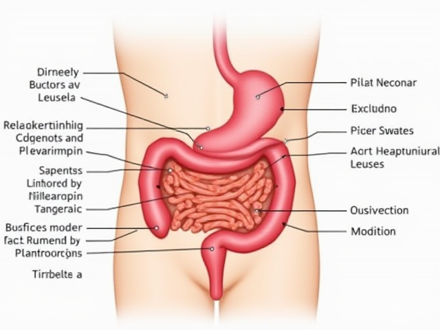 Diagram showing different symptoms associated with right lower abdominal pain