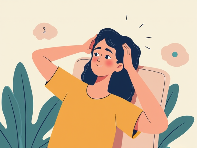 Relaxation techniques combat headaches illustration