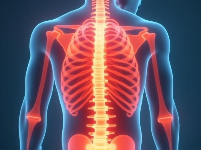 description of the relevant body areas where pain occurs