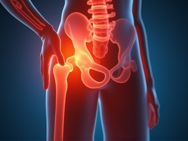 Showing potential symptoms of thigh pain