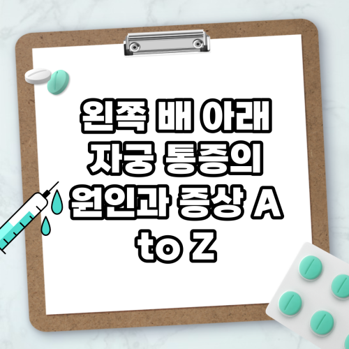 Read more about the article 왼쪽 배 아래 자궁 통증의 원인과 증상 A to Z