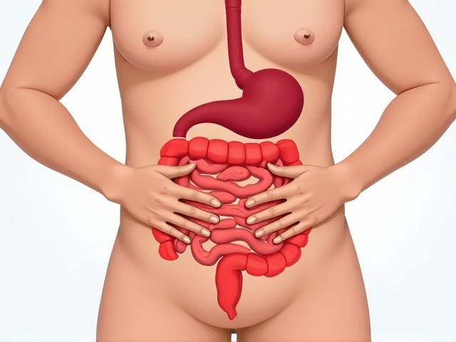 Illustration of lower abdominal pain causes including digestive issues and kidney problems