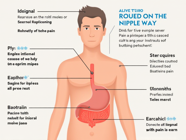 Several causes of nipple pain infographic