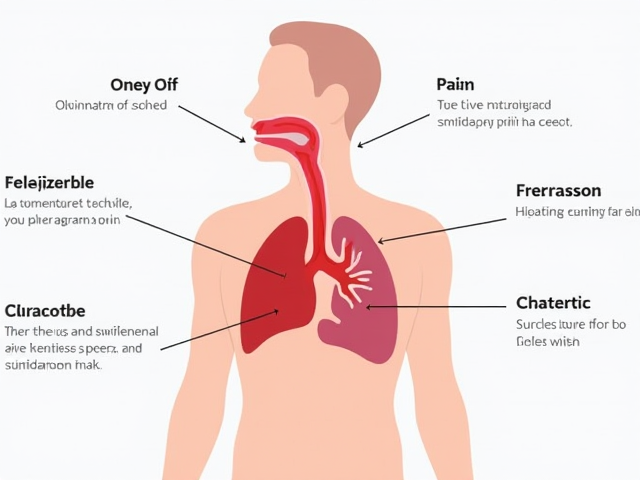 Diagram showing common causes of chest pain during swallowing