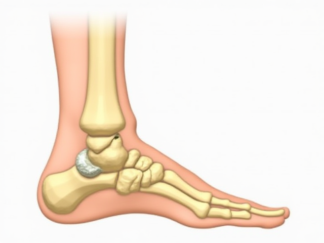 An image showing anatomical structure and location of sesamoid bones in the foot.