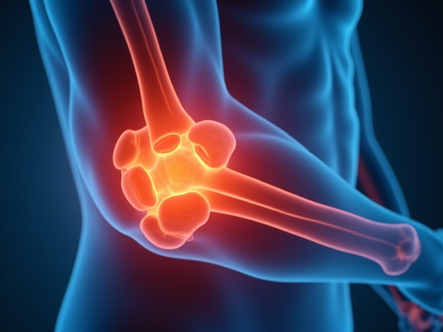 image depicting elbow pain causes, such as arthritis and tendonitis