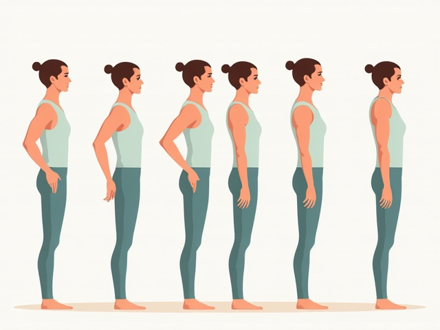 illustration of proper lifelong habits for practicing posture and ergonomics