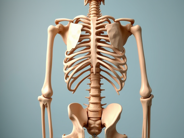A human skeleton image illustrating back and pelvis areas.