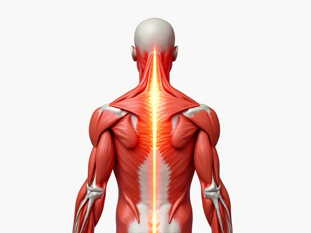Anatomy diagram showing muscles and pain points