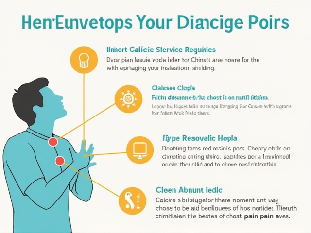 Relaxation techniques infographic for managing chest pain