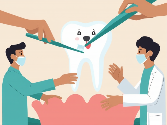 An illustration of good oral hygiene practices like brushing and flossing