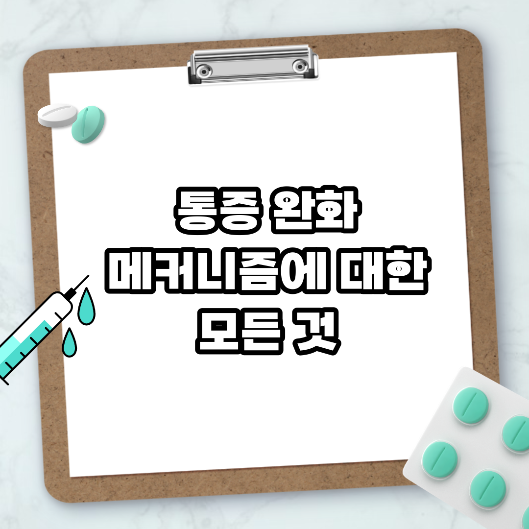 Read more about the article 통증 완화 메커니즘에 대한 모든 것